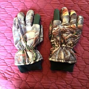 Huntworth winter camo gloves size large WARM WINTER HUNTING FISHING